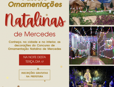 Mercedes terá passeio gratuito para conhecer as decorações do Concurso de Ornamentação Natalina